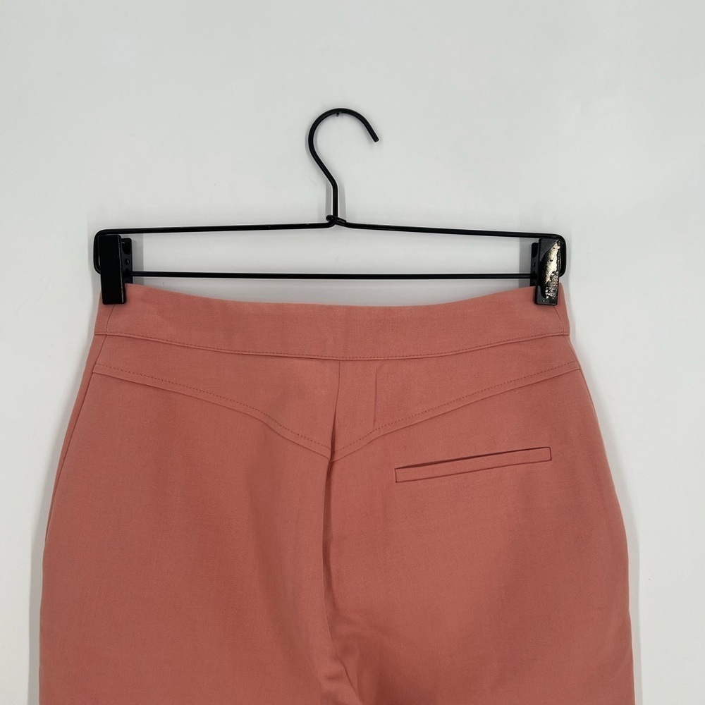 See By Chloe Cropped Bootcut Kick Flare Pintuck Suit Trousers In Muted Clay - Picture 6 of 9